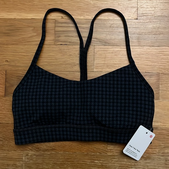 Flow Y Bra Nulu Micro Houndstooth Blue Multi - Picture 2 of 4